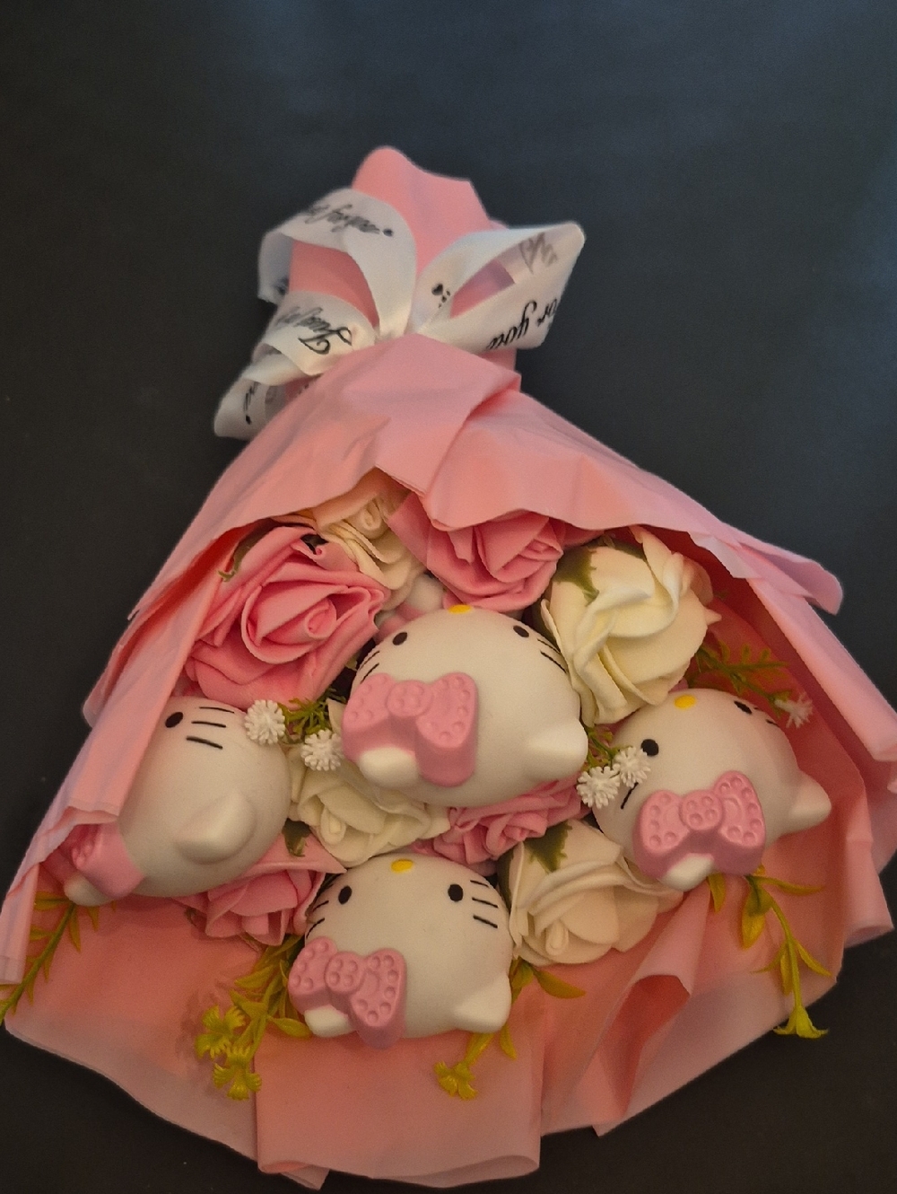 Hello Kitty Pink and White Plush Bouquet